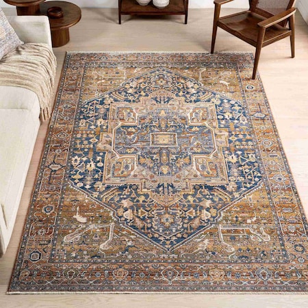 Nuloom Harriet Vintage Medallion Fringe Area Rug 5ft KHMC04A-S505